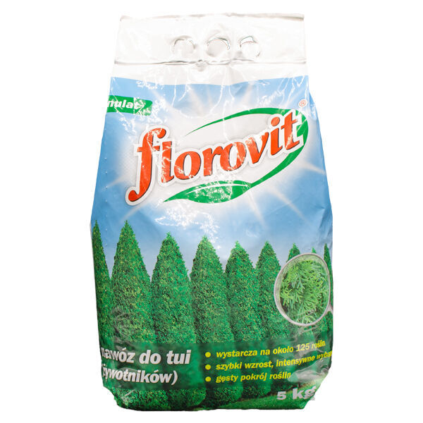 new Florovit Do Tui (żywotników) 5kg complex fertilizer