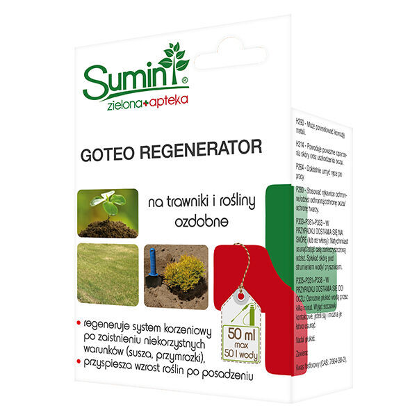 new GOTEO REGENERATOR NA TRAWNIKI I ROŚLINY OZDOBNE 50ML Sumin plant surfactant