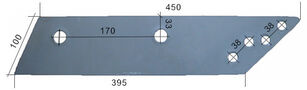 HARDOX500 landside plate for International 316093/Pd plough