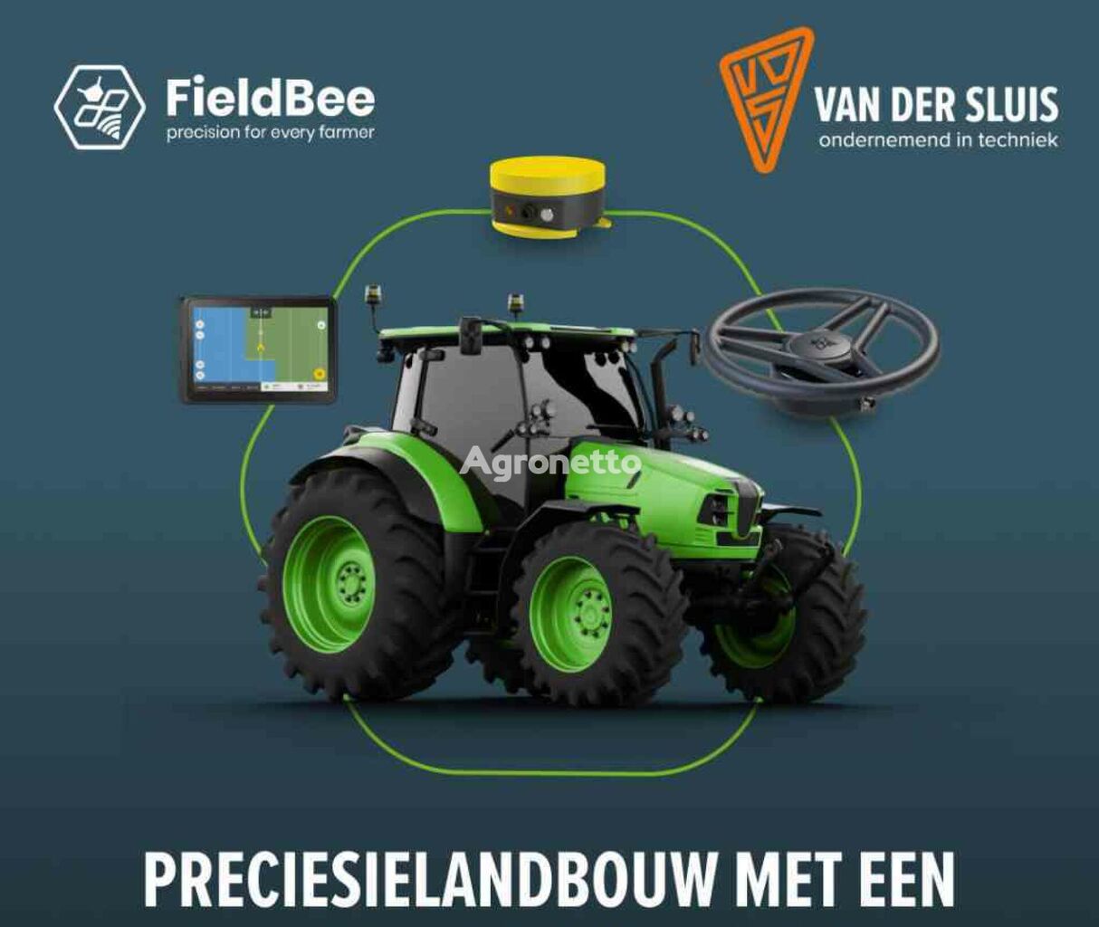 FieldBee GPS navigation system for wheel tractor